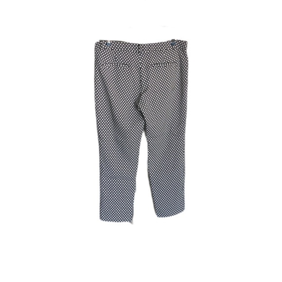 Banana Republic Sloan Crop Black White Pattern Casual Dress Pants Women’s 12 - Picture 5 of 12